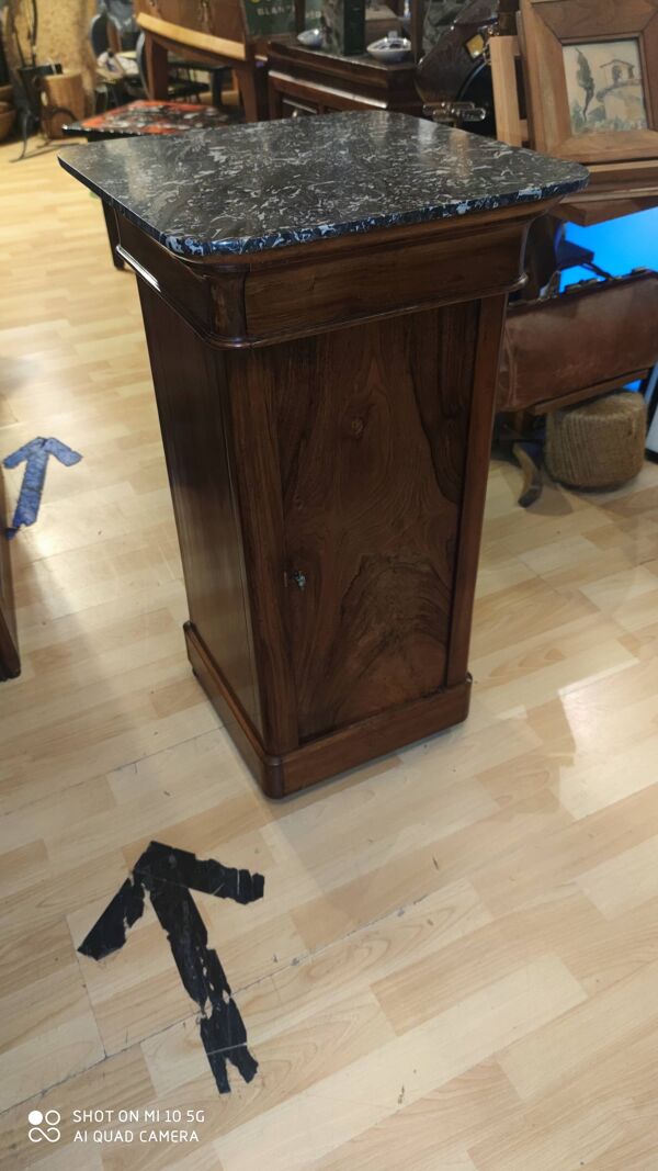 Chevet roulant 4 faces en noyer époque Restauration