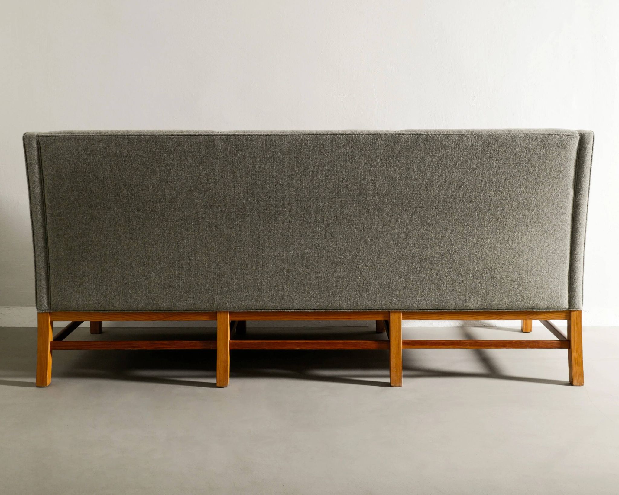 Vintage Wooden Danish Mid Century Three Seater Sofa, 1960s
