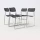 Set of 4 "Sultana" stacking dining chairs by Arrben Italy, 1980s