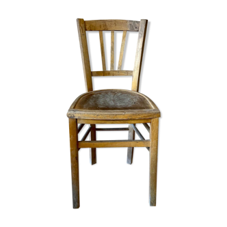 Wooden chair with "Pépé"