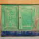 Vintage wooden farm stocking buffet