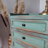 Pair of weathered bedside tables