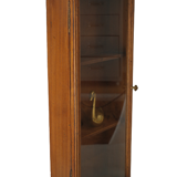 Artisanal wall display case in vintage wood