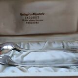 White box fork spoon silver plated