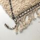Moroccan Berber carpet Beni Ouarain with dark grey diamonds 2.6x1.53m