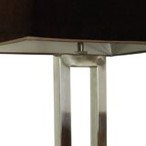 Lampadaire design Eichholtz Arlington en acier inoxydable avec base en granit 152 cm