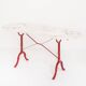 Vintage bistro table. Cast iron and marble. France, 1950s.