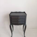 Table de chevet en bois peint
