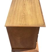 oak commode with tapered legs 1950