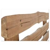 Rustic log bench