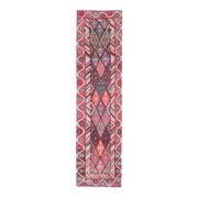 Vintage Turkish Oushak Handmade Wool Cotton Pink Runner Rug 80x317