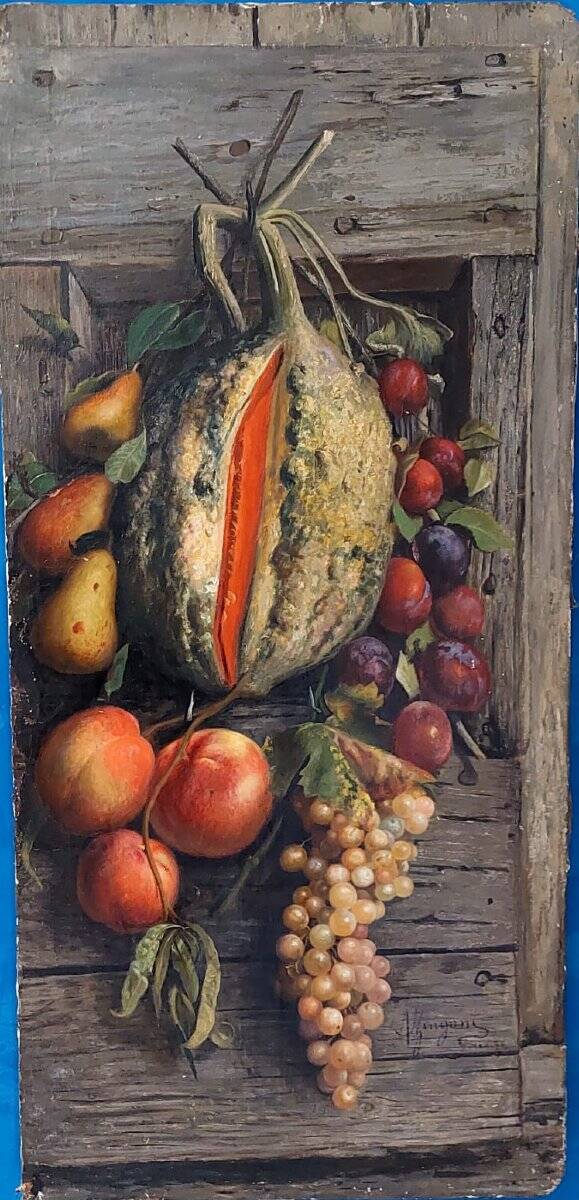 Zingoni Aurelio Florence 1853-1922, oil on canvas, still life