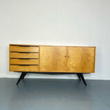 mid-century modern birch sideboard, 1950s