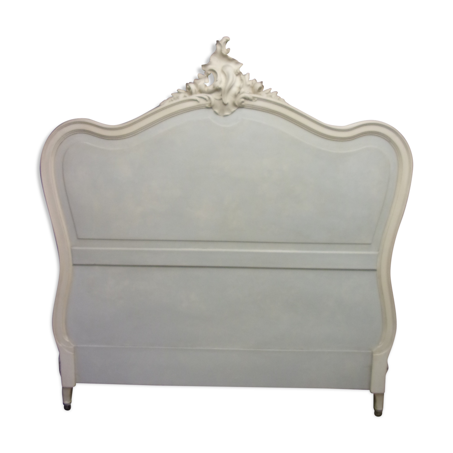 Old headboard 140 cm Louis XV style redesigned gustavian style