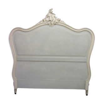 Old headboard 140 cm Louis XV style redesigned gustavian style