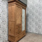 Large renovated country antique wardrobe
