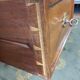 Louis XVI style flat desk in mahogany and green leather