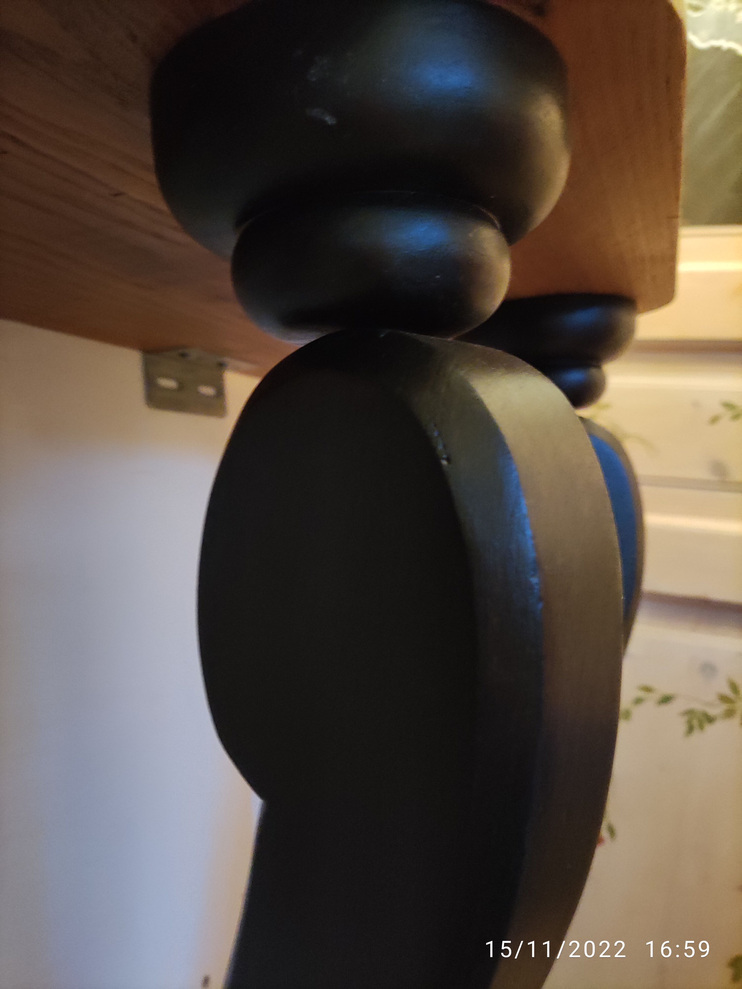 Solid oak style console to be fixed to the wall