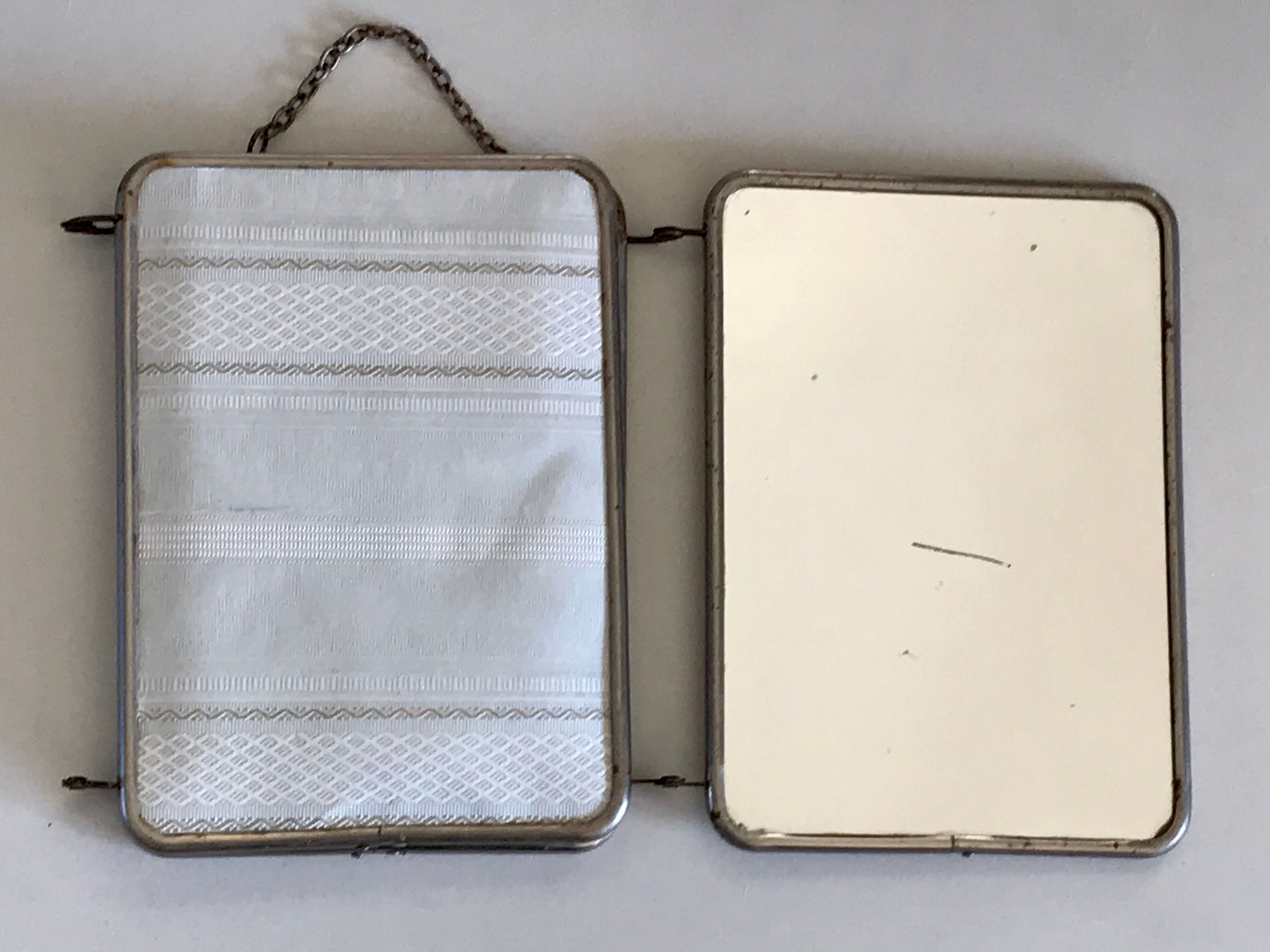 Triptych barber mirror 50x26cm