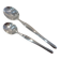 2 Christofle goldsmith mocha and coffee spoons, Duo model, 10 & 13.5cm
