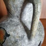 Vintage ceramic vase rock decoration