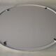 Miroir ovale 40 x 50 cm de salle de bains en fonte de fer style Art nouveau, Shabby Chic