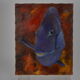 Huile sur toile poisson chirurgien bleu