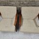 Pair of Scandinavian Danish teak armchairs 1960