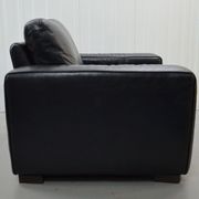 Canapé 2 places en cuir Natuzzi avec fauteuil