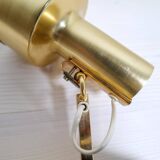 Mid-Century Modern Set of 3 Brass Wall Sconces by Sundstedt Sweden