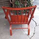 Scandinavian wooden armchair