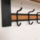 Wall coat holder with 1960 shelf