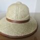 Hat, colonial helmet, wicker, wall decoration, 60s 70s