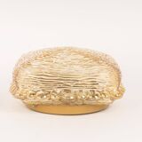 Pairs of amber glass wall lights in the shape of a fingerprint, Germany, 1970s.