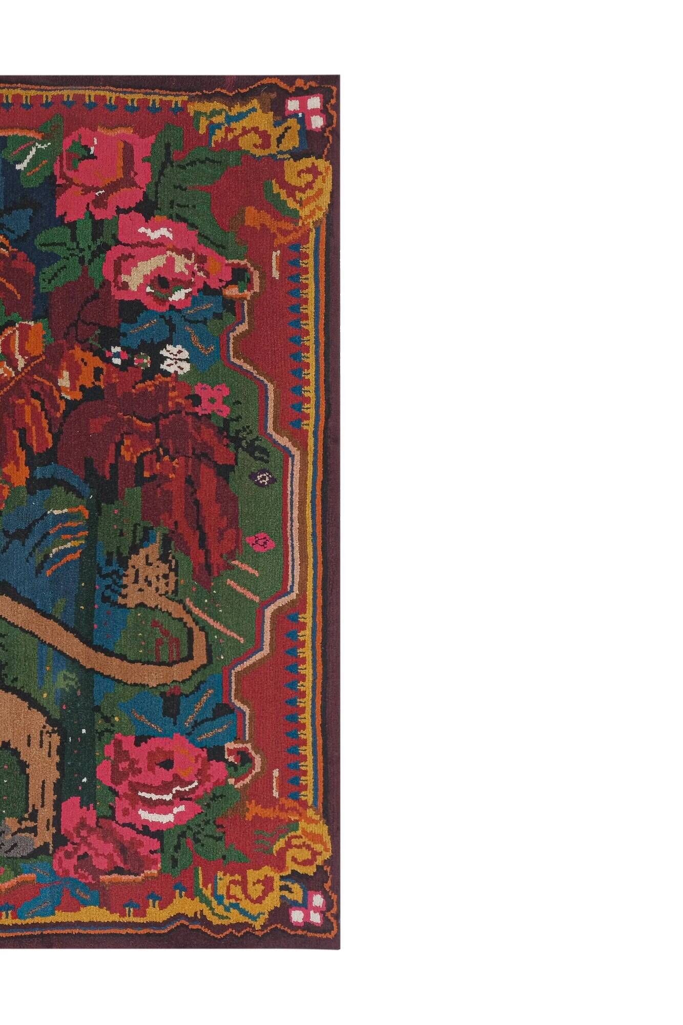 Vintage hand-embroidered textile 175x242 cm