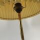 vintage brass and walnut lamp, 60s