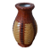 vase in natural woven fiber, handmade, bohemian country decoration