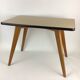 Table basse en formica pieds compas vintage 60