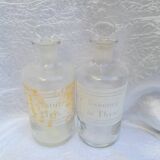 Pair of Pharmacy bottles
