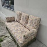 Louis Philippe style floral decor sofa bench from the nap period