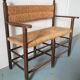 Banc en paille