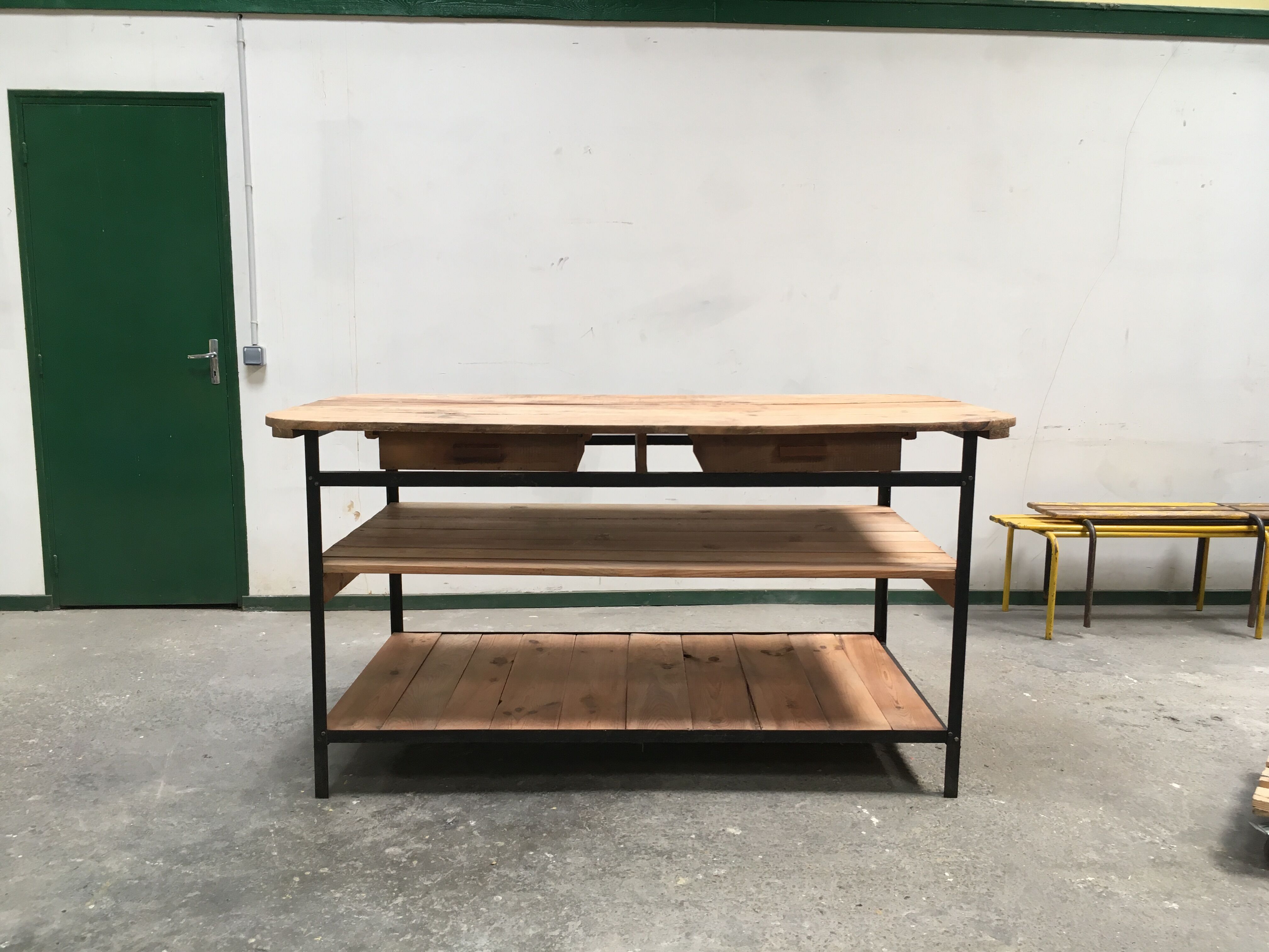 Counter to shelves of business