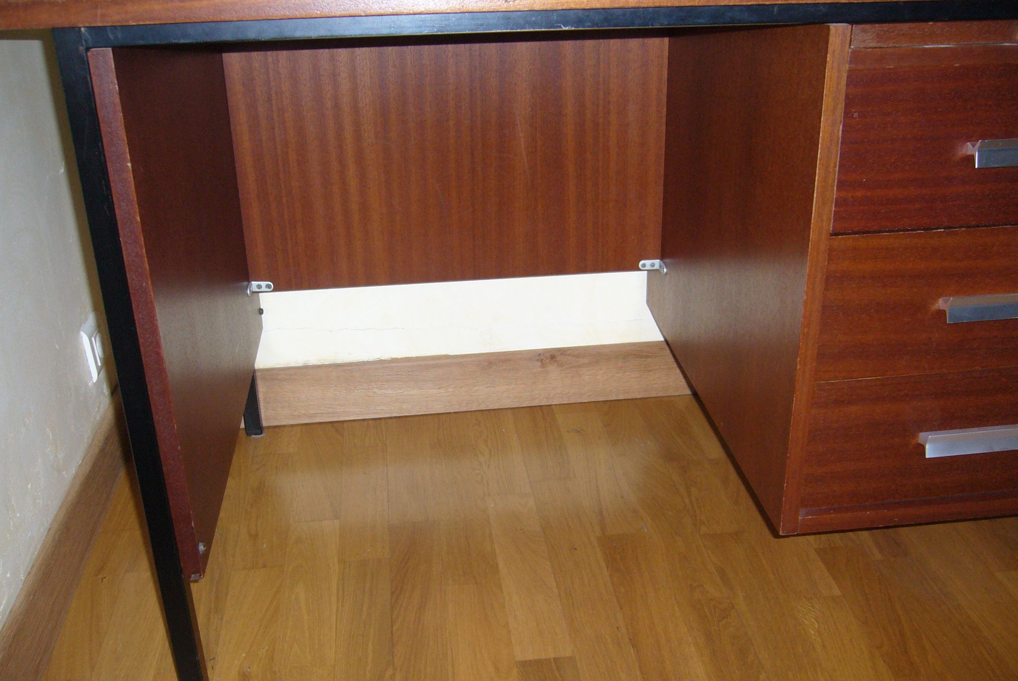 Wood and metal design desk