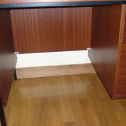 Wood and metal design desk