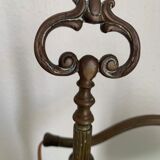 Vintage lamp 1900 celadon jeweler workshop brass - 56 cm