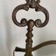 Lampe vintage 1900 céladon bijoutier atelier laiton  - 56 cm