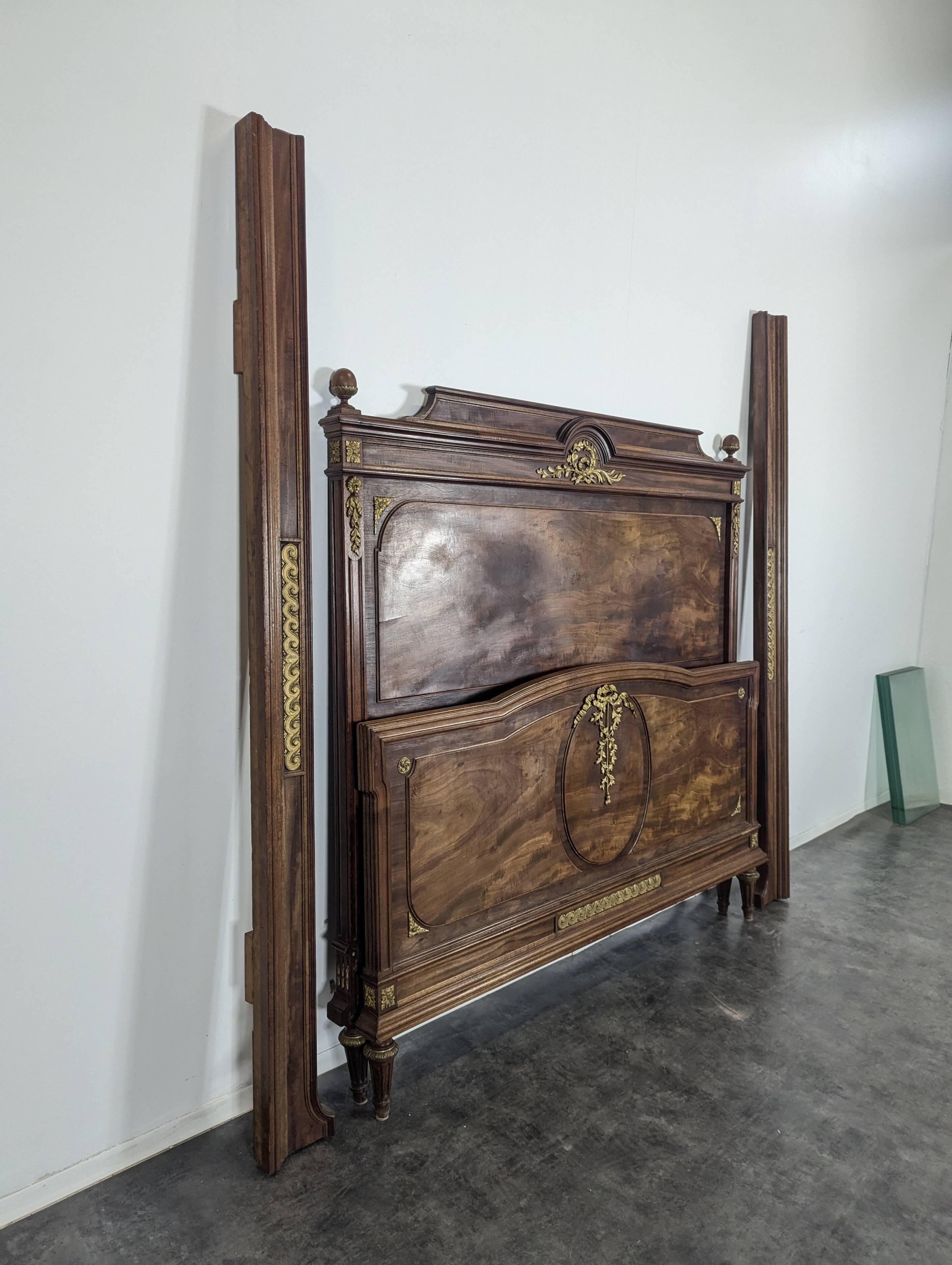 Louis XVI style mahogany bed Faubourg St Antoine