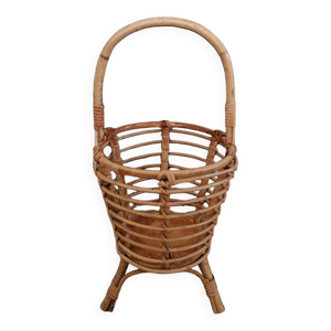 Panier en osier rotin