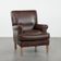 Characterful sheep leather armchair with a beautiful deep colour