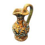 Old Pitcher or Sharp.  Ceramic pitcher. Pitcher with Anse.  Color - Blue Ecumes.  Diamètr
